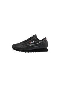 Sneakersy damskie Fila Orbit Low. Okazja: na co dzień. Kolor: czarny. Materiał: materiał, syntetyk. Sport: turystyka piesza #1