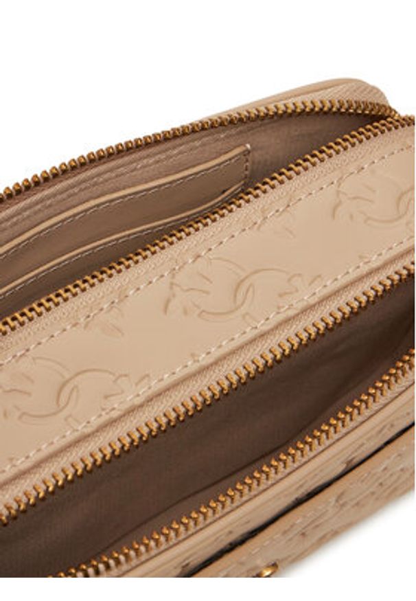 Pinko - PINKO Torebka Camera Bag Mini PE 25 PLTT 104292 A1YB Beżowy. Kolor: beżowy. Materiał: skórzane