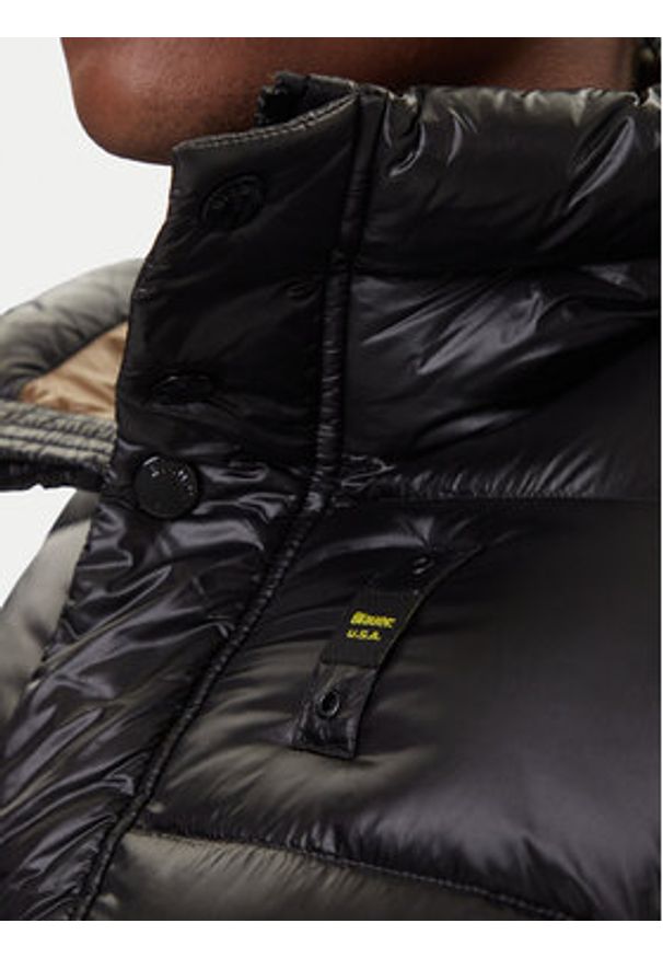 Blauer Kurtka puchowa 25WBLUC03149 007285 Czarny Regular Fit. Kolor: czarny. Materiał: syntetyk