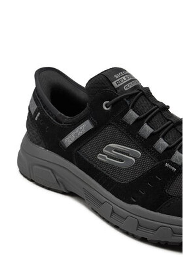 skechers - Skechers Sneakersy 237450 BKCC Czarny. Kolor: czarny. Materiał: skóra