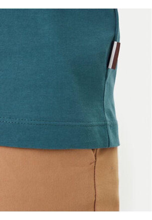 Bugatti T-Shirt 8350-15040E Zielony Regular Fit. Kolor: zielony. Materiał: bawełna