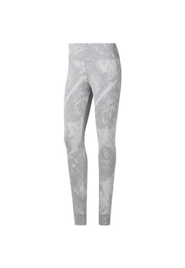 Spodnie do biegania damskie Reebok Combat Lux Bold Jacquard. Kolor: szary. Sport: bieganie