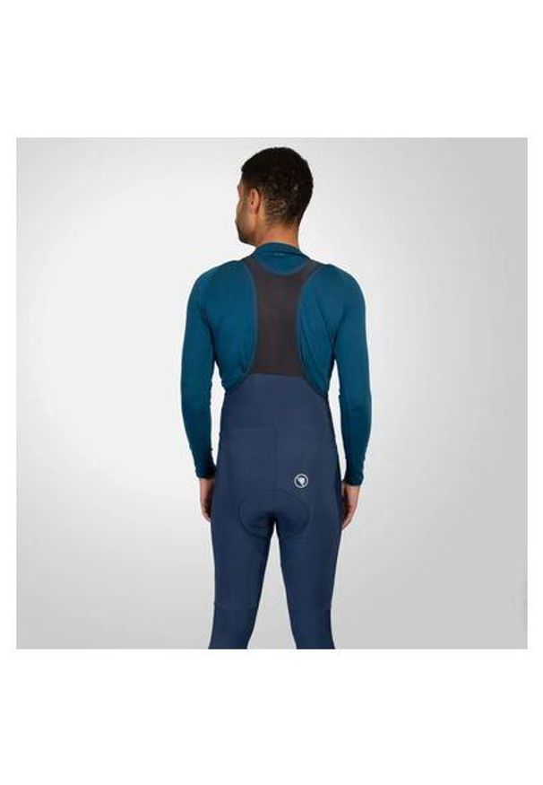 ENDURA - Legginsy na ramiączkach Endura FS260-Pro Thermo II. Kolor: niebieski. Sport: kolarstwo