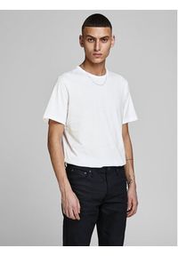 Jack & Jones - Jack&Jones Komplet 2 t-shirtów Basic Crew Neck 12133913 Biały Regular Fit. Kolor: biały. Materiał: bawełna