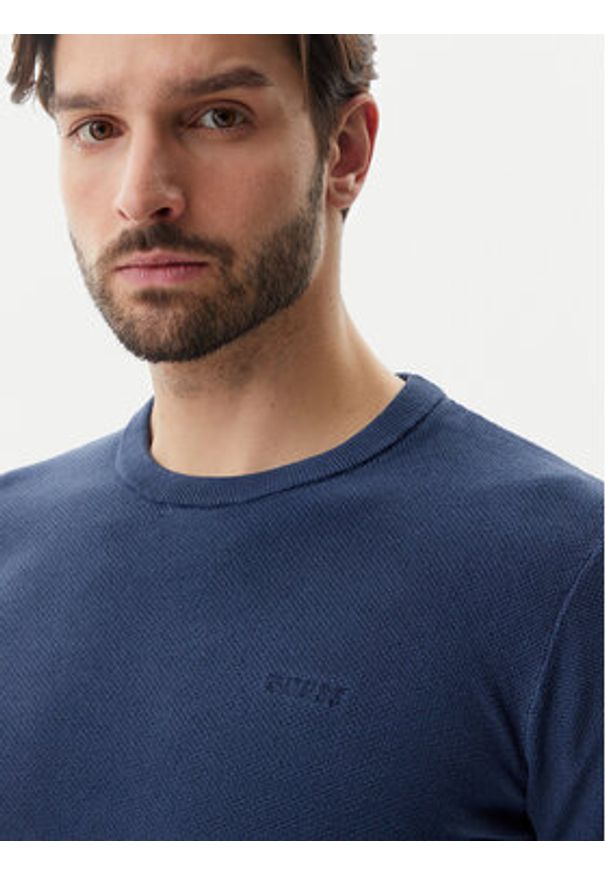 Guess Sweter M5GR02Z3MH1 Niebieski Regular Fit. Kolor: niebieski. Materiał: bawełna
