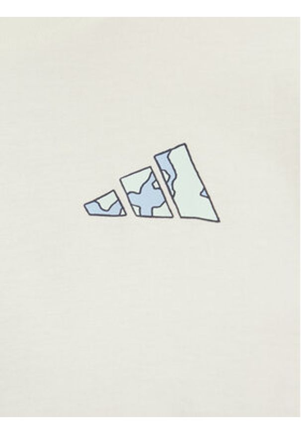 Adidas - adidas T-Shirt Earth Day Graphic JI6756 Biały Regular Fit. Kolor: biały. Materiał: bawełna