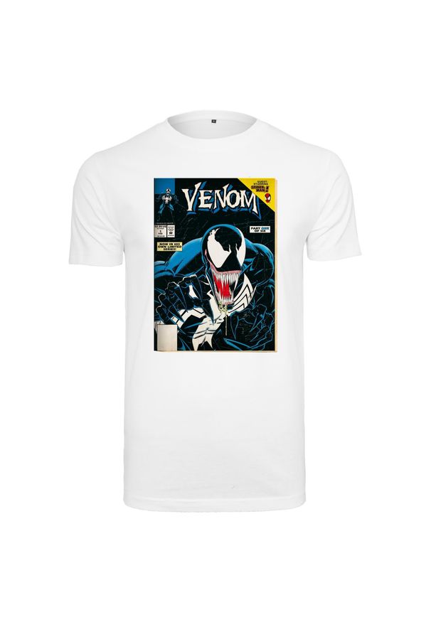 Koszulka Urban Classics Marvel Comics Venom Cover. Kolor: biały. Wzór: motyw z bajki