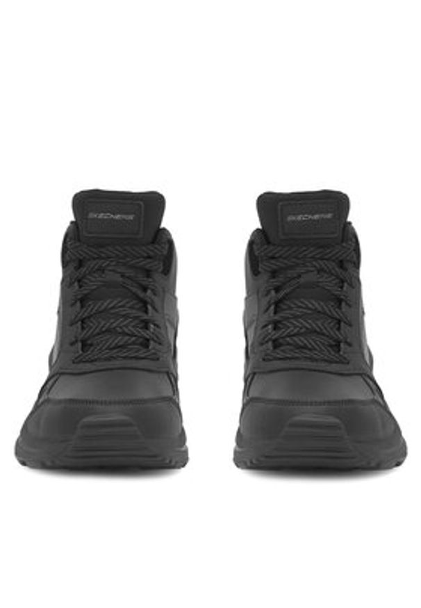 skechers - Skechers Sneakersy 149771 BBK Czarny. Kolor: czarny. Materiał: skóra