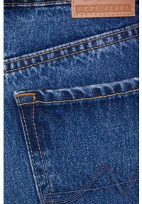 Pepe Jeans jeansy damskie high waist. Stan: podwyższony. Kolor: niebieski #4