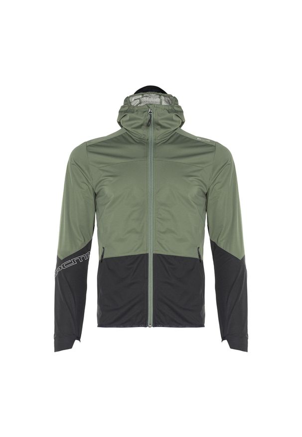 CMP - Kurtka softshell męska CMF Zip Hood. Kolor: zielony. Materiał: softshell