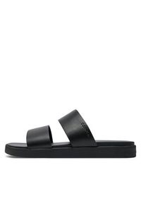 Calvin Klein Klapki Double Strap HM0HM01414 Czarny. Kolor: czarny. Materiał: skóra #5