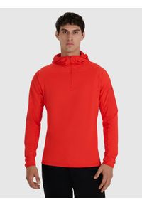 4f - 4F Bluza trekkingowa szybkoschnąca męska - pomarańczowa XL. Kolor: czerwony