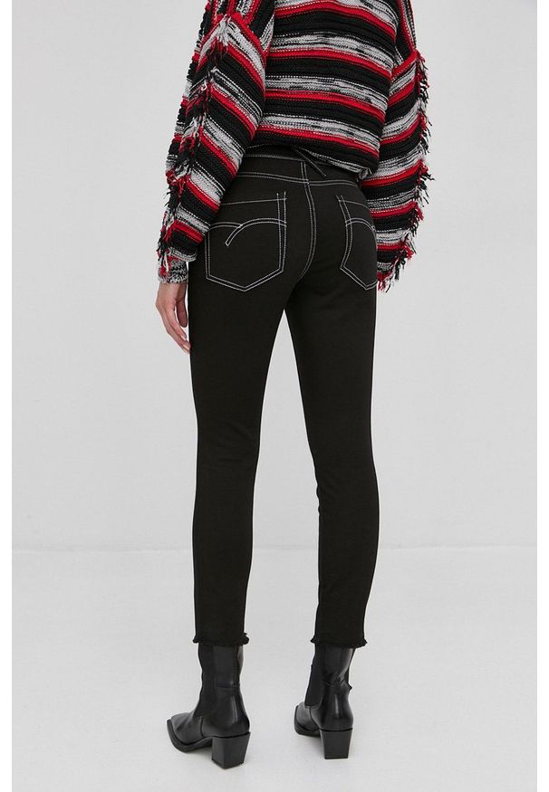 Marella Jeansy damskie medium waist. Kolor: czarny