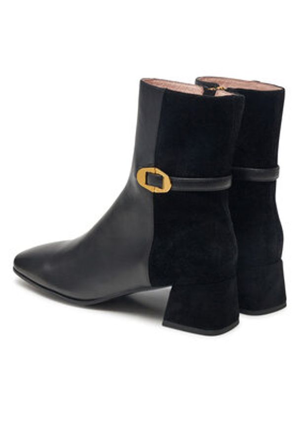 Coccinelle Botki Coccinellechara E4 RLI 11 02 01 Czarny. Kolor: czarny. Materiał: skóra