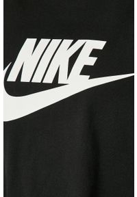Nike Sportswear - Top. Okazja: na co dzień. Kolor: czarny. Wzór: nadruk. Styl: casual #2