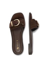 Beverly Hills Polo Club Klapki EO-WI16-ALYSHA-01 Brązowy. Kolor: brązowy. Materiał: zamsz, skóra #5