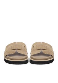Gino Rossi - GINO ROSSI Klapki C-LB-P2170 Beżowy. Kolor: beżowy. Materiał: skóra, zamsz #8