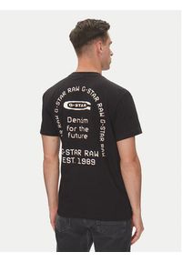 G-Star RAW - G-Star Raw T-Shirt Back Gr Arch D26047-C336 Czarny Regular Fit. Kolor: czarny. Materiał: bawełna #4