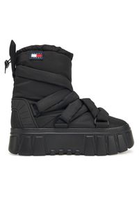 Śniegowce Tommy Jeans. Kolor: czarny. Materiał: nylon
