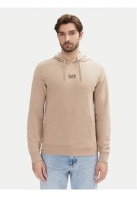 EA7 Emporio Armani Bluza 8NPM32 PJVRZ U6155 Beżowy Regular Fit. Kolor: beżowy. Materiał: bawełna #1
