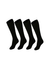 HEAT KEEPER - Damskie Termiczne Podkolanówki - 4 Pary - Czarne. Kolor: czarny. Materiał: akryl, elastan, nylon. Sport: narciarstwo #1