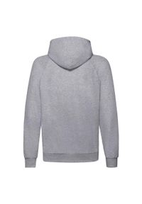 FRUIT OF THE LOOM - Lekka Męska Bluza Z Kapturem. Typ kołnierza: kaptur. Kolor: szary