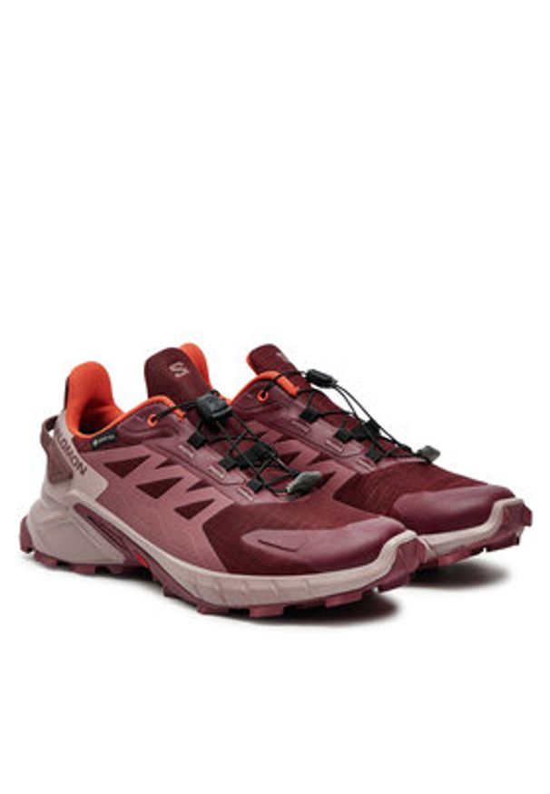 salomon - Salomon Buty do biegania Supercross 4 Gore-Tex L47594500 Fioletowy. Kolor: fioletowy. Materiał: materiał. Technologia: Gore-Tex