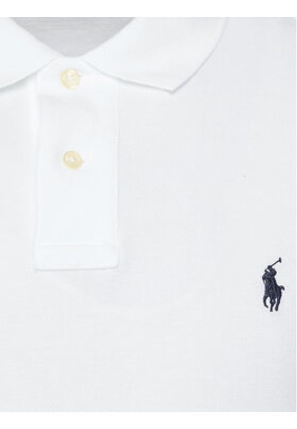 Polo Ralph Lauren Polo Core Replen 710548797 Biały Slim Fit. Typ kołnierza: polo. Kolor: biały. Materiał: bawełna