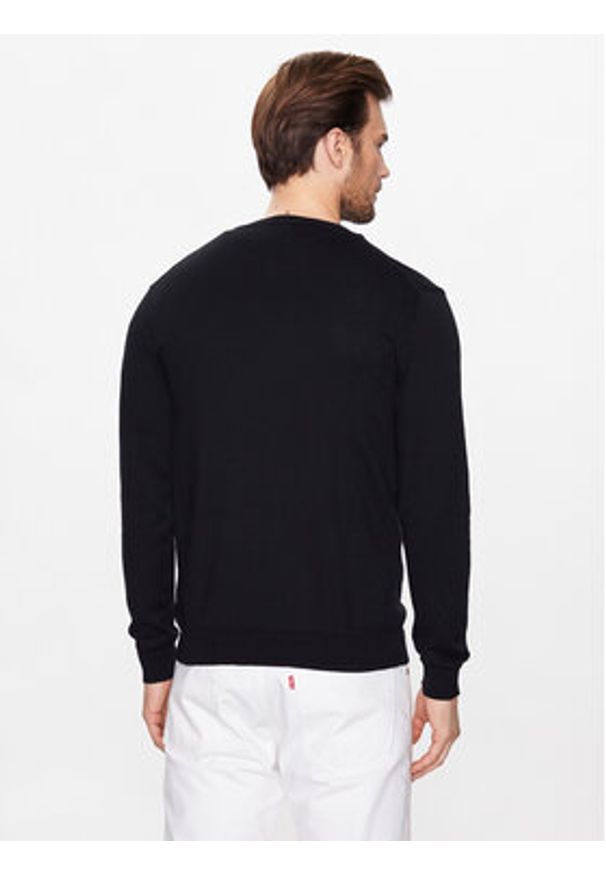 United Colors of Benetton - United Colors Of Benetton Sweter 1098U1I76 Czarny Regular Fit. Kolor: czarny. Materiał: bawełna