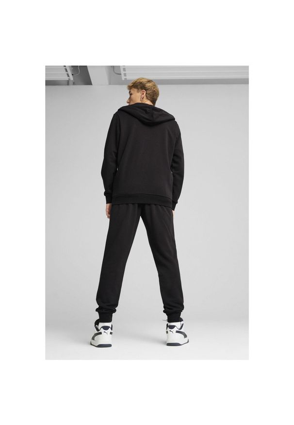 Dres Puma Hooded Sweat Suit Tr, Mężczyźni. Kolor: zielony, wielokolorowy, czarny, brązowy. Materiał: dresówka