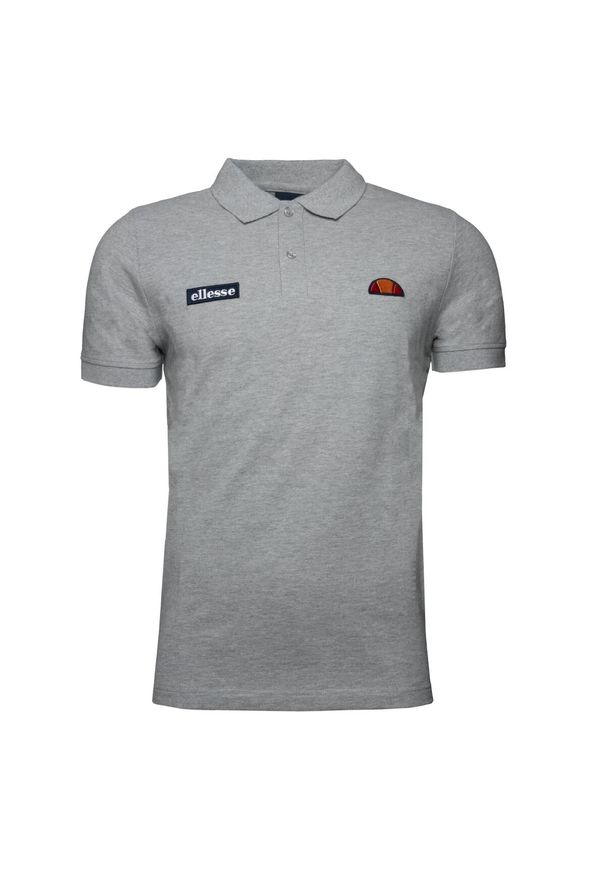 Koszulka Polo z krótkim rękawem Męska Ellesse SHS04475. Typ kołnierza: polo. Kolor: szary. Długość rękawa: krótki rękaw. Długość: krótkie