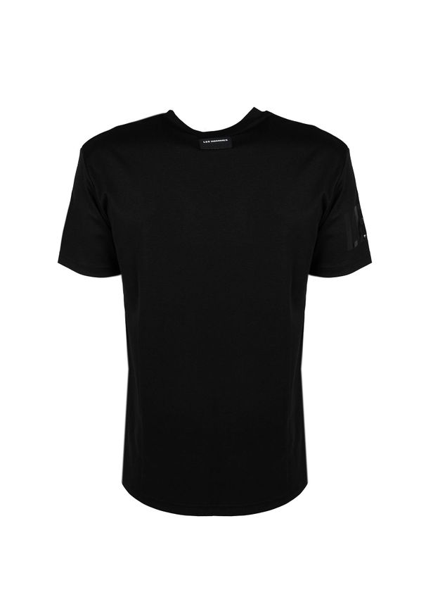Les Hommes T-shirt | LF224300-0700-9000 | Grafic Print | Mężczyzna | Czarny. Okazja: na co dzień. Kolor: czarny. Materiał: bawełna. Wzór: nadruk. Styl: casual