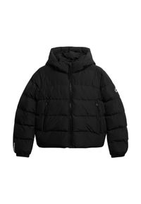 Sweter damski Superdry Sports. Typ kołnierza: kaptur. Kolor: czarny. Materiał: puch #1