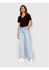 Tommy Jeans T-Shirt DW0DW14617 Czarny Slim Fit. Kolor: czarny. Materiał: bawełna #2