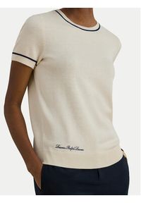 Lauren Ralph Lauren - LAUREN RALPH LAUREN Sweter 200P08788001 Écru Relaxed Fit. Kolor: kremowy. Materiał: bawełna #4