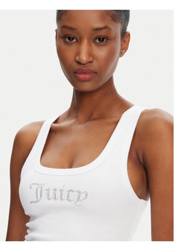 Juicy Couture Top Racer JCWLV125305 Różowy Slim Fit. Kolor: różowy. Materiał: bawełna
