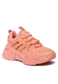 Sneakersy DeeZee WS19329-07 Orange. Kolor: pomarańczowy. Materiał: skóra #1