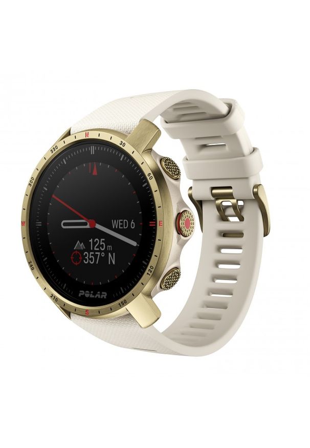 Zegarek sportowy POLAR GRIT X PRO szampańsko-złoty S-L. Kolor: złoty. Materiał: polar. Styl: sportowy