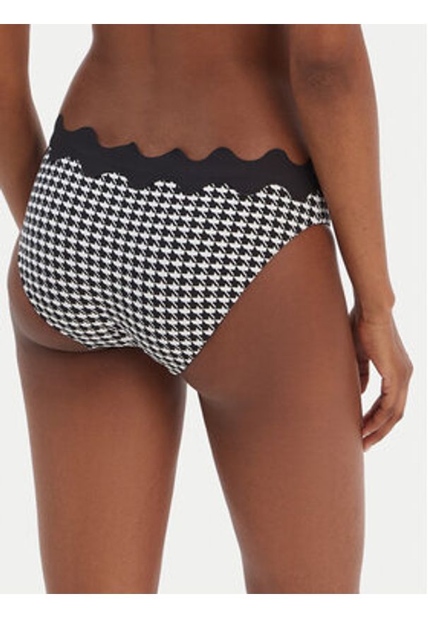 Seafolly Dół od bikini Gia Check Ric Rac 40711-282 Czarny. Kolor: czarny. Materiał: syntetyk