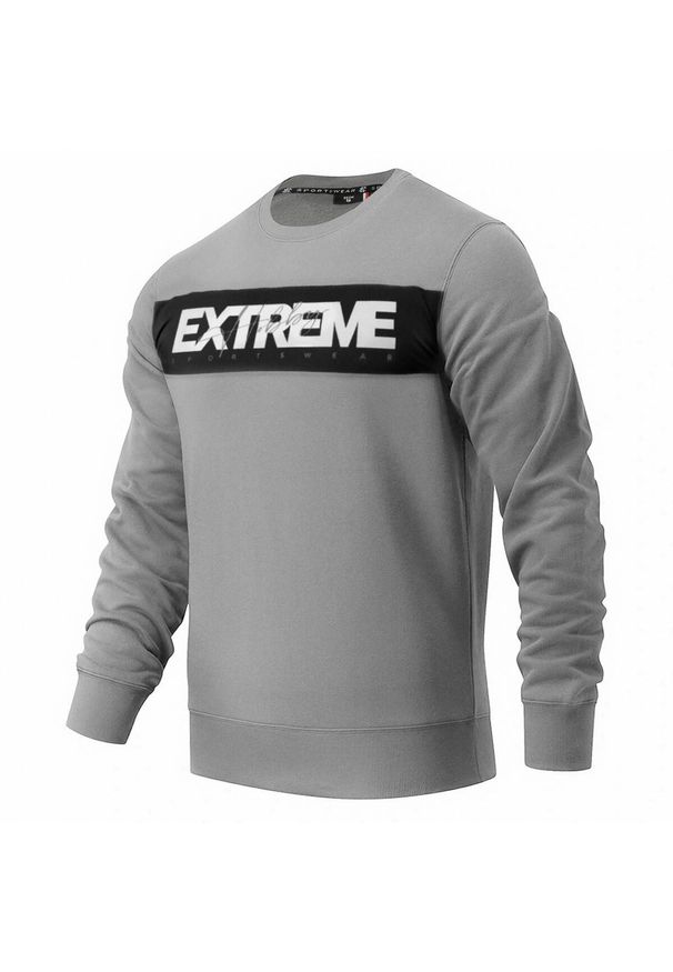 EXTREME HOBBY - Bluza sportowa męska Extreme Hobby Headline. Kolor: szary. Materiał: bawełna