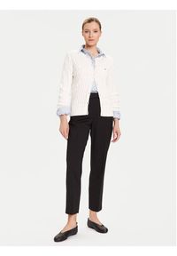 TOMMY HILFIGER - Tommy Hilfiger Chinosy WW0WW48353 Czarny Slim Fit. Kolor: czarny. Materiał: syntetyk