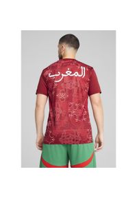Puma - Męska koszulka przedmeczowa Maroko PUMA Intense Red Archive Green. Kolor: czerwony, wielokolorowy, zielony