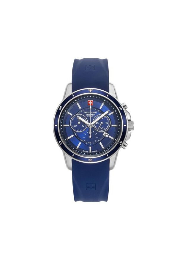Swiss Alpine Military Zegarek 7089.9835 Granatowy. Kolor: niebieski