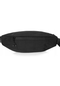 Męska Saszetka (Nerka) na Biodro - Pako Jeans - Czarna. Kolor: czarny. Materiał: poliester #4