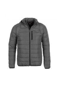 PEAK MOUNTAIN - Kurtka narciarska Peak Mountain Cenzo. Typ kołnierza: kaptur. Kolor: szary. Materiał: puch. Sezon: zima. Styl: wakacyjny #1