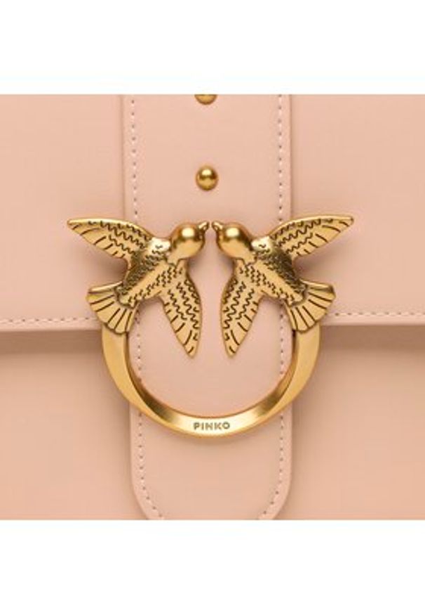 Pinko Torebka Love One Classic Cl PE 23 PLTT 100053 A0F1 Różowy. Kolor: różowy. Materiał: skórzane