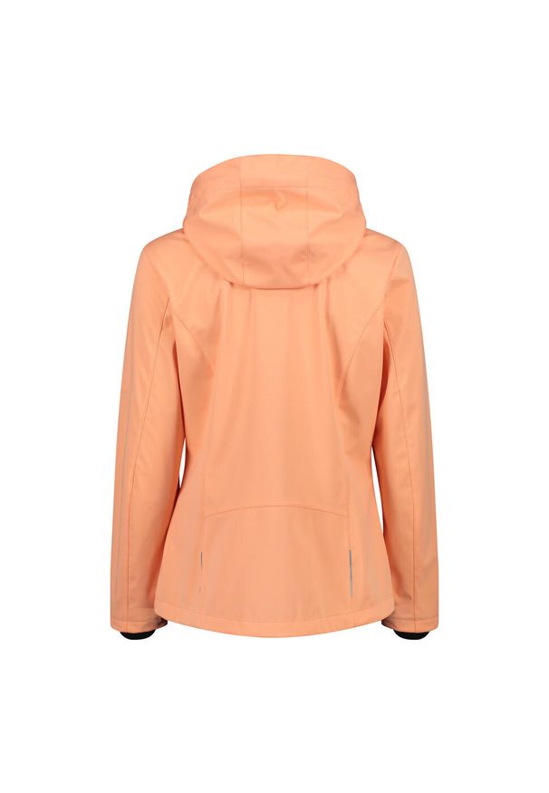 Kurtka damska turystyczna CMP 39A5016. Typ kołnierza: kaptur. Kolor: wielokolorowy, żółty, pomarańczowy. Materiał: softshell. Sport: turystyka piesza