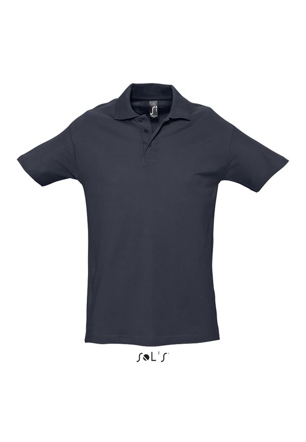 SOL'S - Polo Sol's Spring Ii. Typ kołnierza: polo. Kolor: niebieski. Materiał: bawełna. Styl: elegancki