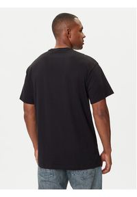 Versace Jeans Couture T-Shirt 79GAHT08 CJ00T Czarny Regular Fit. Kolor: czarny. Materiał: bawełna #4