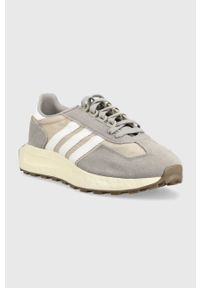 adidas Originals sneakersy Retropy E5 Q47101 kolor szary. Nosek buta: okrągły. Zapięcie: sznurówki. Kolor: szary. Materiał: guma. Obcas: na obcasie. Wysokość obcasa: niski #5